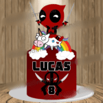 Topo de Bolo - Deadpool