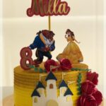 Topo de Bolo - A Bela e a Fera