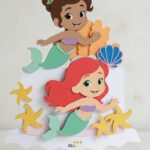 Topo de Bolo - A pequena Sereia
