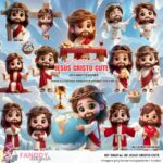 Jesus Cristo Cute 3D- Kit Digital