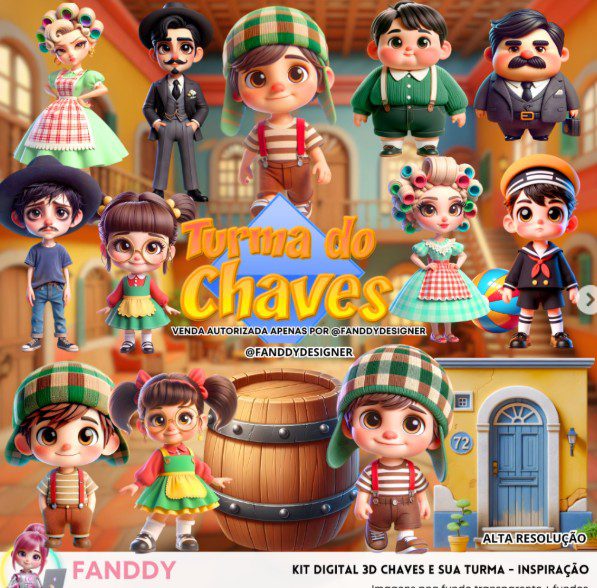 174 - CHAVES E SUA TURMA Chaves e sua turma- Kit Digital - Imagem 1