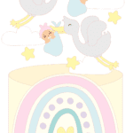 Topo de Bolo - Cegonha