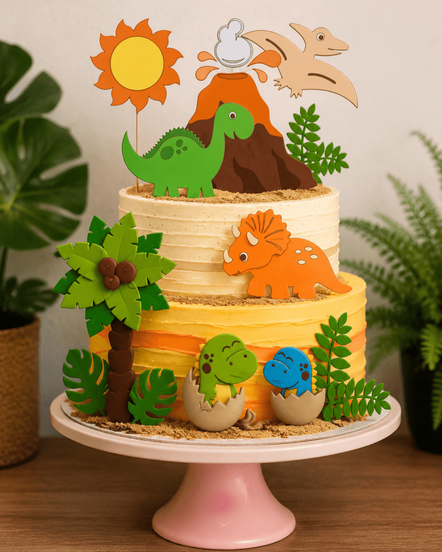 24 Topo de Bolo - Dinossauros - Imagem 1