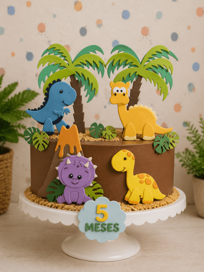27 Topo de Bolo - Dinossauros - Imagem 1