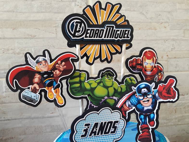 4 - Vingadores Topo de Bolo - Vingadores - Imagem 1