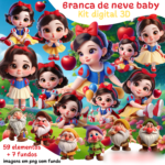 Branca de Neve Baby 3D - Kit Digital