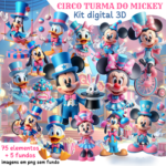 Circo Turma do Mickey 3D - Kit Digital