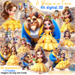 A Bela e a Fera 3D - Kit Digital