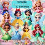 Princesas Fadas 3D - Kit Digital
