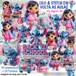 Lilo & Stitch em volta as aulas- Kit Digital