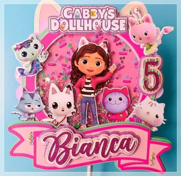7 Topo de Bolo - A Casa Mágica da Gabby - Imagem 1