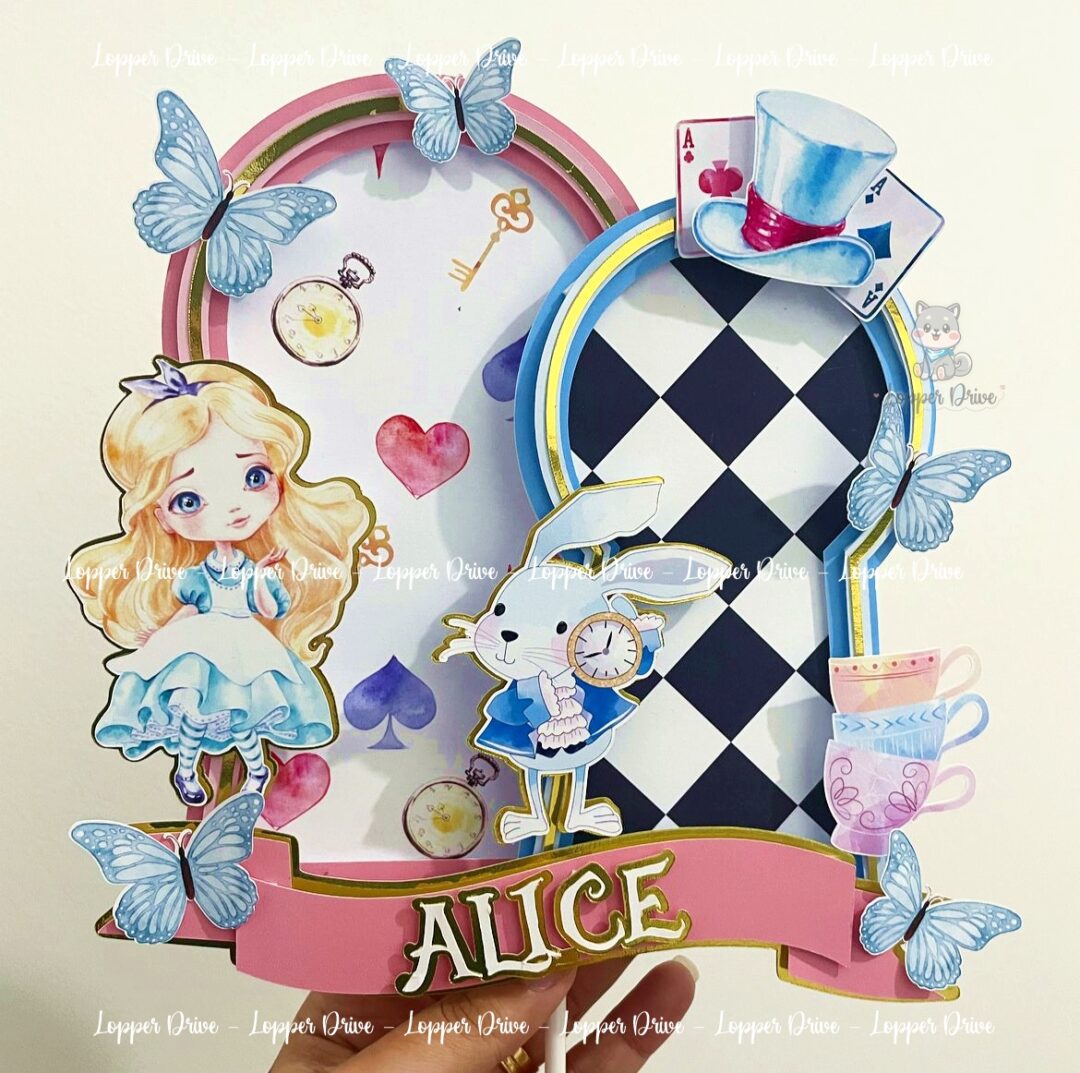 7 Topo de Bolo - Alice - Imagem 1