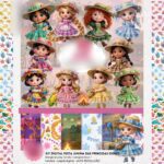 Festa Junina Princesas Disney 3D- Kit Digital