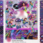 Anos 80 Disco 3D- Kit Digital