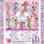 Boneca Mee Too Cute Dool 3D- Kit Digital