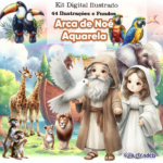 Arca de Noé Aquarela - Kit Digital