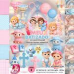 Batizado Rosa e Azul 3D- Kit Digital