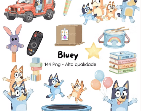 Bluey Bluey - Kit Digital - Imagem 1