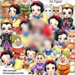 Branca de Neve Baby Aquarela - Kit Digital