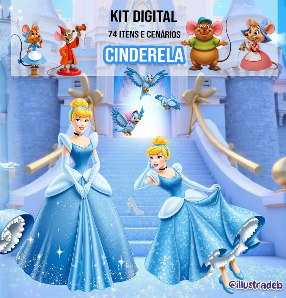 Cinderela Cinderela - Kit Digital - Imagem 1