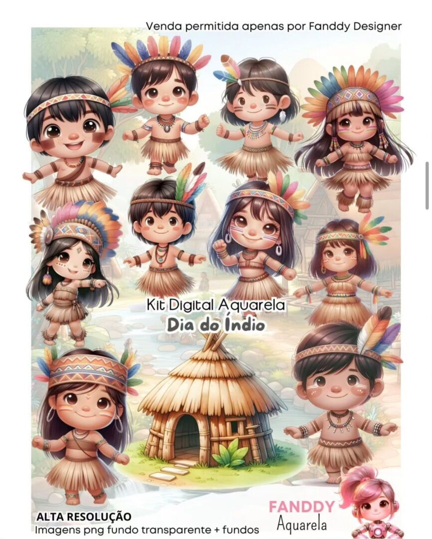 DIA DO ÍNDIO Dia do Índio - Kit Digital - Imagem 1