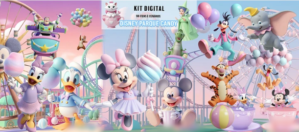 Disney_Parque_Candy Disney Parque Candy- Kit Digital - Imagem 1