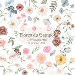 Flores Campo - Kit Digital