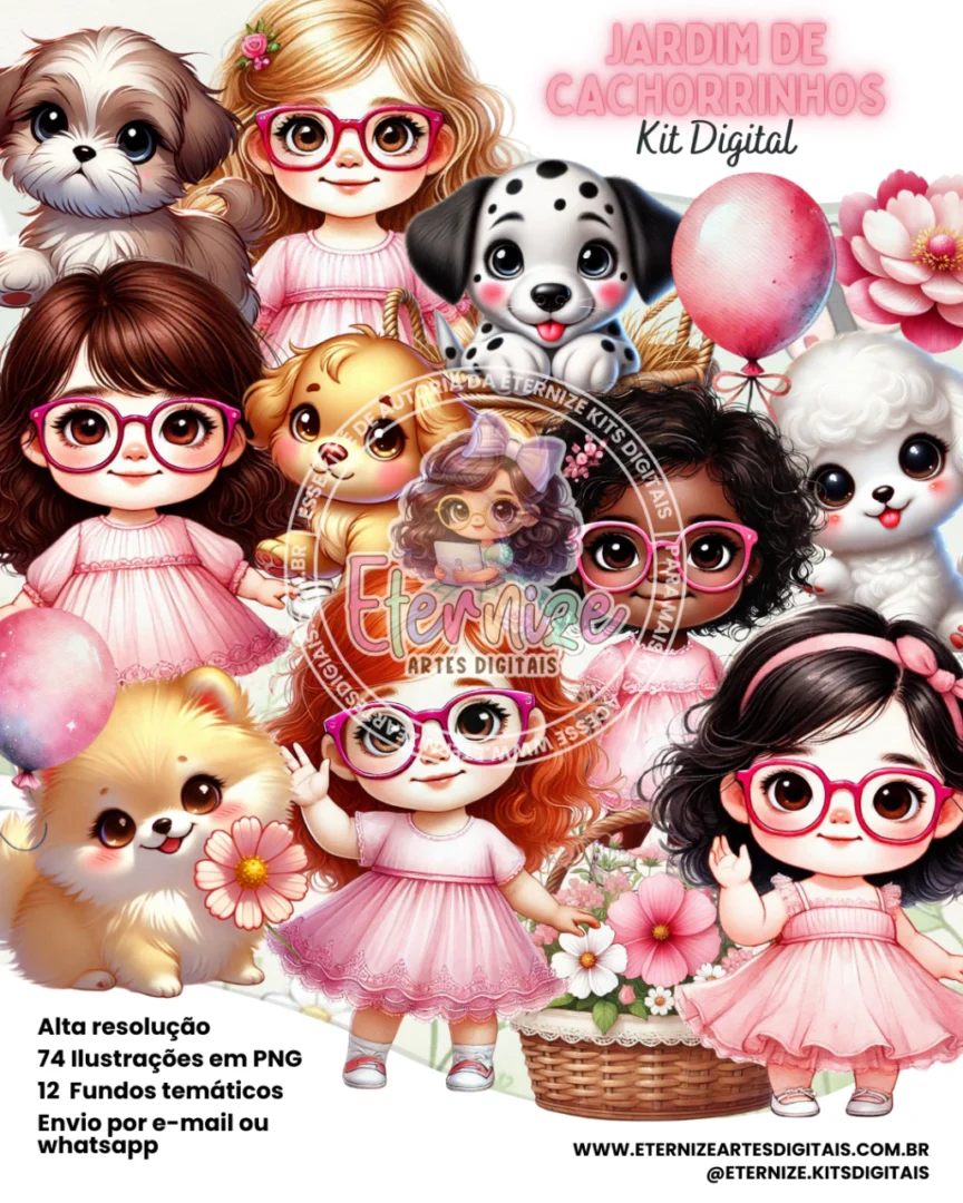 Jardim de Cachorrinhos Jardim de Cachorrinhos - Kit Digital - Imagem 1