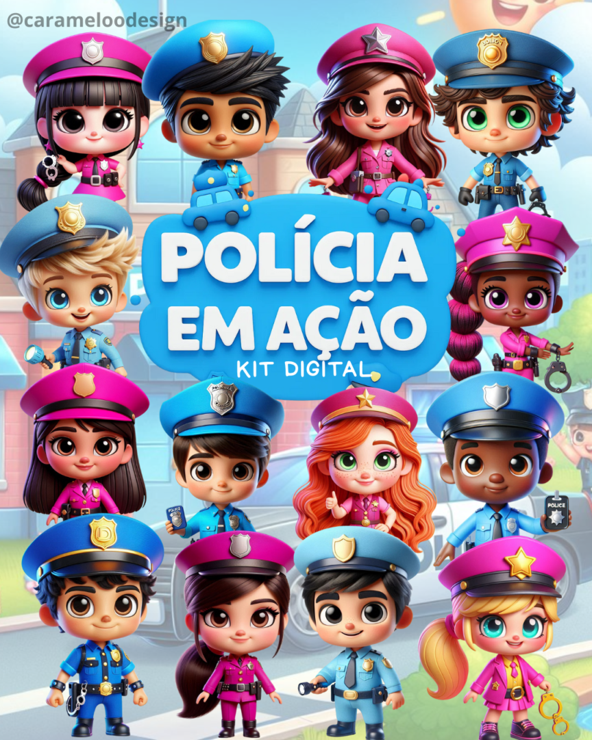 Kit Digital - Polícia em Ação Polícia em Ação - Kit Digital - Imagem 1