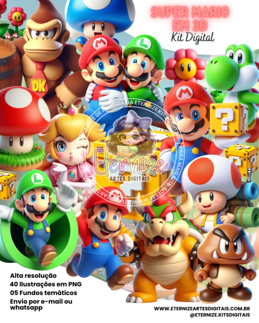 Mario 3D Mario 3D- Kit Digital - Imagem 1