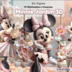 Minnie Jardim 3D - Kit Digital