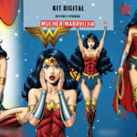 Mulher Maravilha Comic - Kit Digital