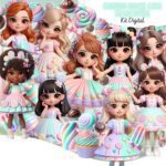 Mundo Doce com Mascostes - Kit Digital