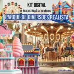 Parque de Diversões Realista - Kit Digital