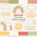 Primeira Volta ao Sol Boho - Kit Digital