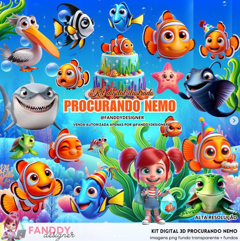Procurando Nemo Procurando Nemo- Kit Digital - Imagem 1