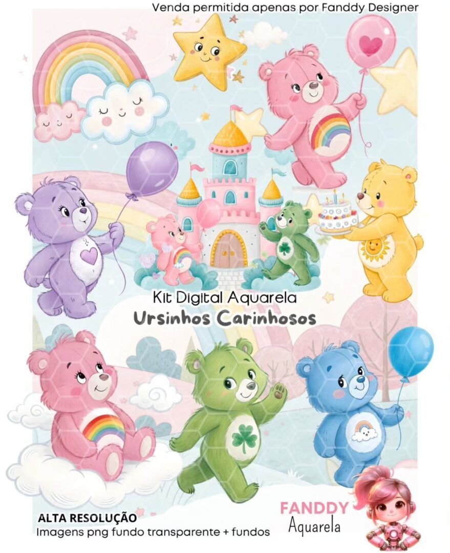 URSINHOS CARINHOSOS Ursinhos Carinhosos- Kit Digital - Imagem 1