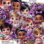 Violeta com Mascostes - Kit Digital