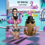 Wandinha Pool Party- Kit Digital