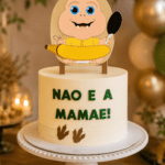 Topo de Bolo - Família Dinossauros