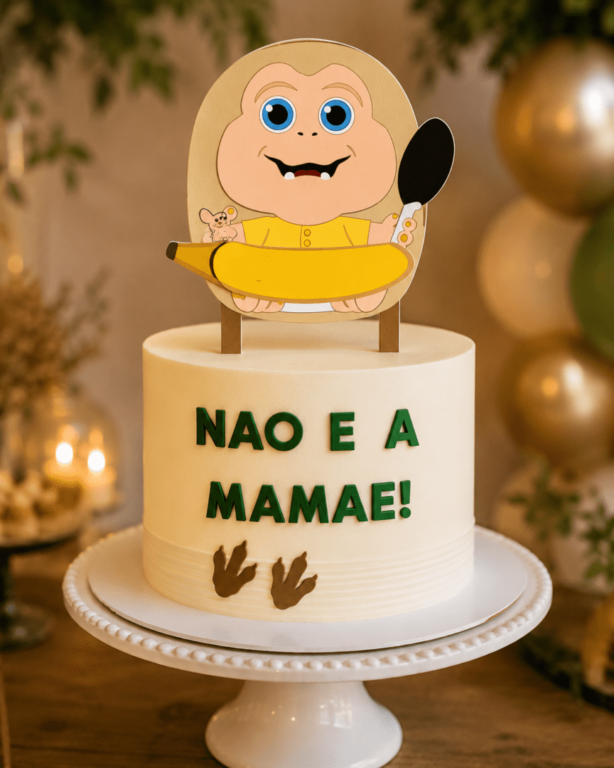 1 Topo de Bolo - Família Dinossauros - Imagem 1