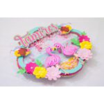 Topo de Bolo - Flamingo