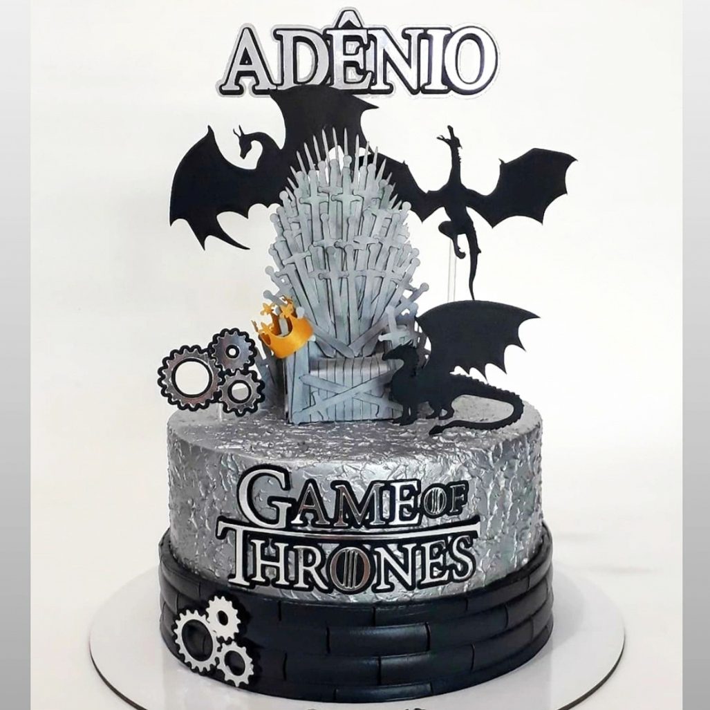 1 - Game Of Thrones Topo de Bolo - Game Of Thrones - Imagem 1