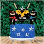Topo de Bolo - Ninja