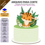 Topo de Bolo - Tigre