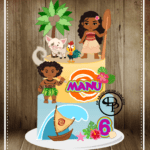 Topo de Bolo - Moana