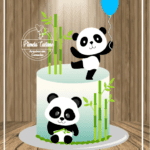 Topo de Bolo - Panda