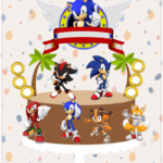 Topo de Bolo - Sonic