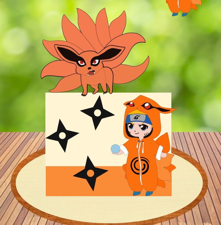 11 - Naruto Kurama Topo de Bolo - Naruto - Imagem 1