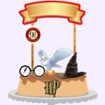 Topo de Bolo - Harry Potter